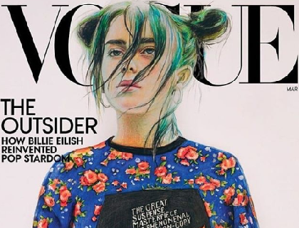 Школьница из Прикамья нарисовала обложку журнала Vogue