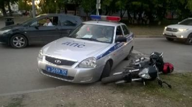 В Перми автомобиль ДПС сбил мотоциклиста