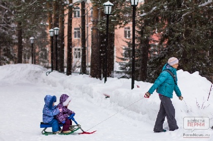 Высота снежного покрова в Прикамье побила десятилетние рекорды