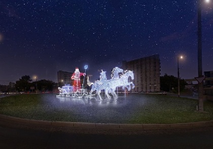 К  Новому году в Перми установят новые светодиодные фонтаны