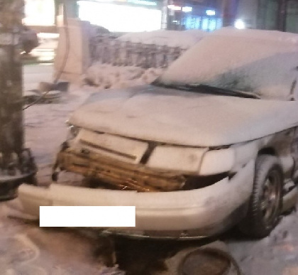 Ночью в центре Перми полицейские устроили погоню за водителем без прав