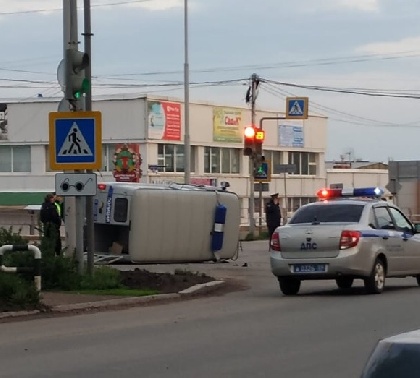 В Чайковском в ДТП попал полицейский УАЗ