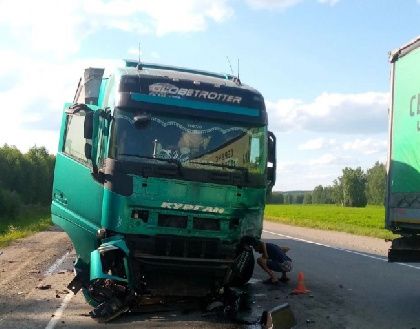 В Пермском крае при столкновении с грузовиком погиб водитель легкового авто