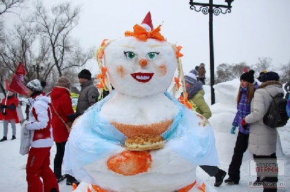 В Перми выбрали «самого веселого снеговика»