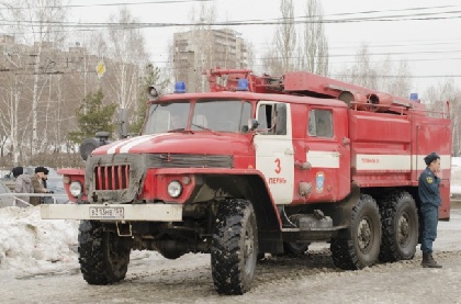 В Перми в жилом доме произошел пожар