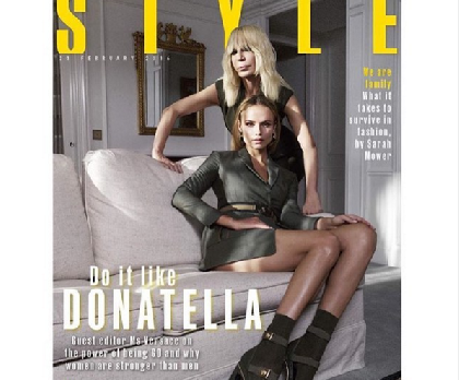 Пермская модель Наташа Поли снялась для обложки с Донателлой Версаче